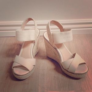 Beige wedges from Target